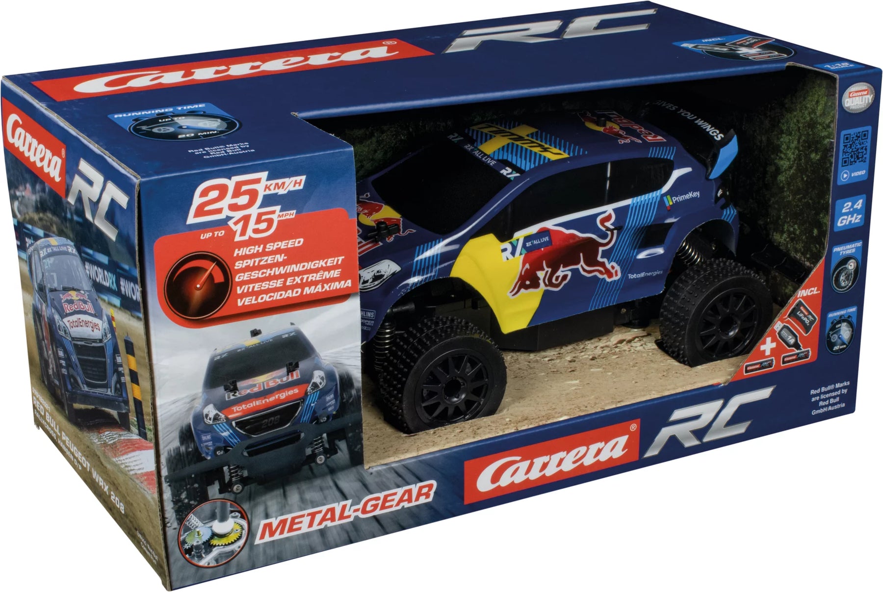 2,4GHz Red Bull Peugeot WRX 208 - Rallycross, Hansen D/P