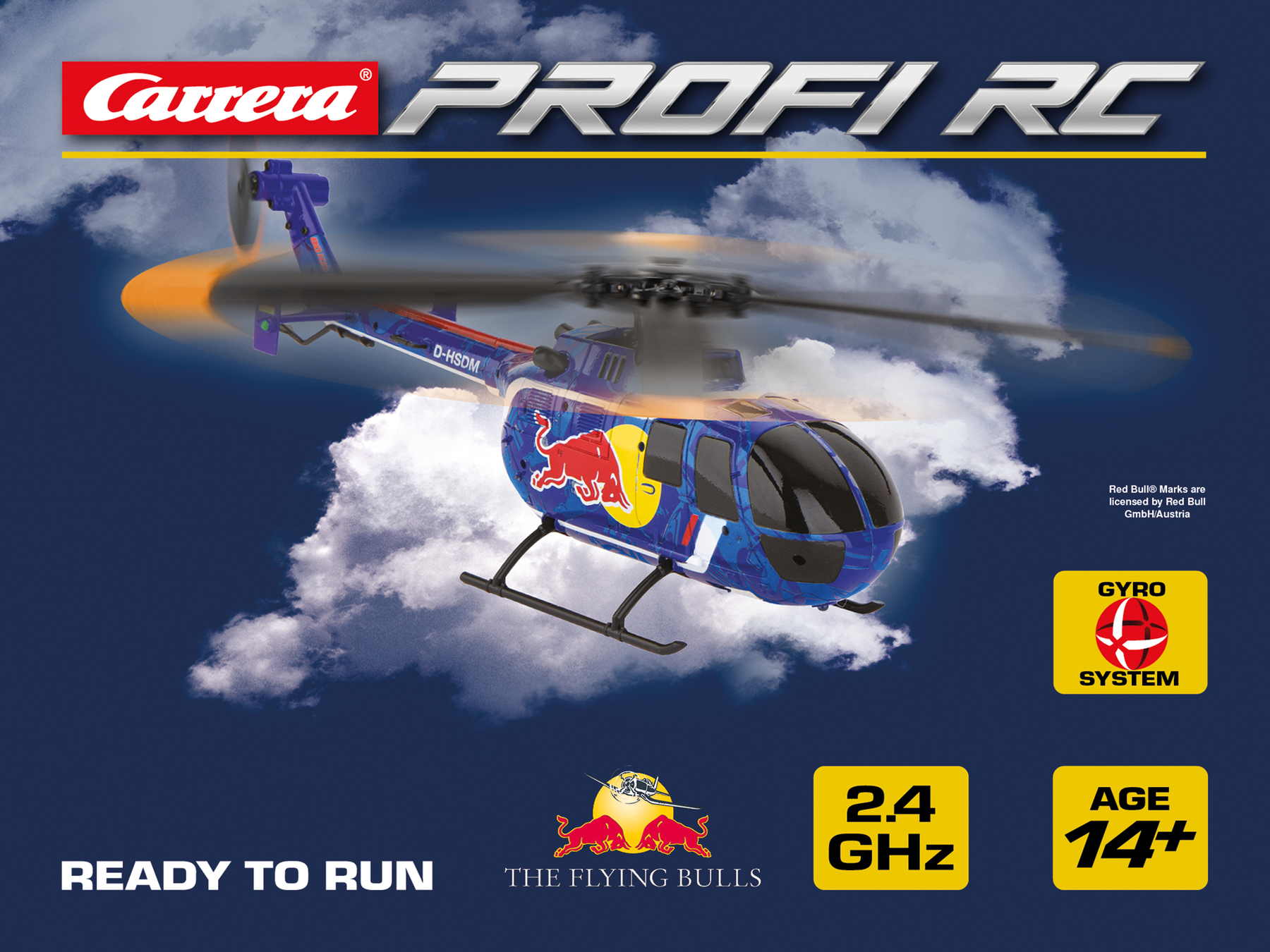 2,4GHz Red Bull BO 105 C - Carrera Profi RC