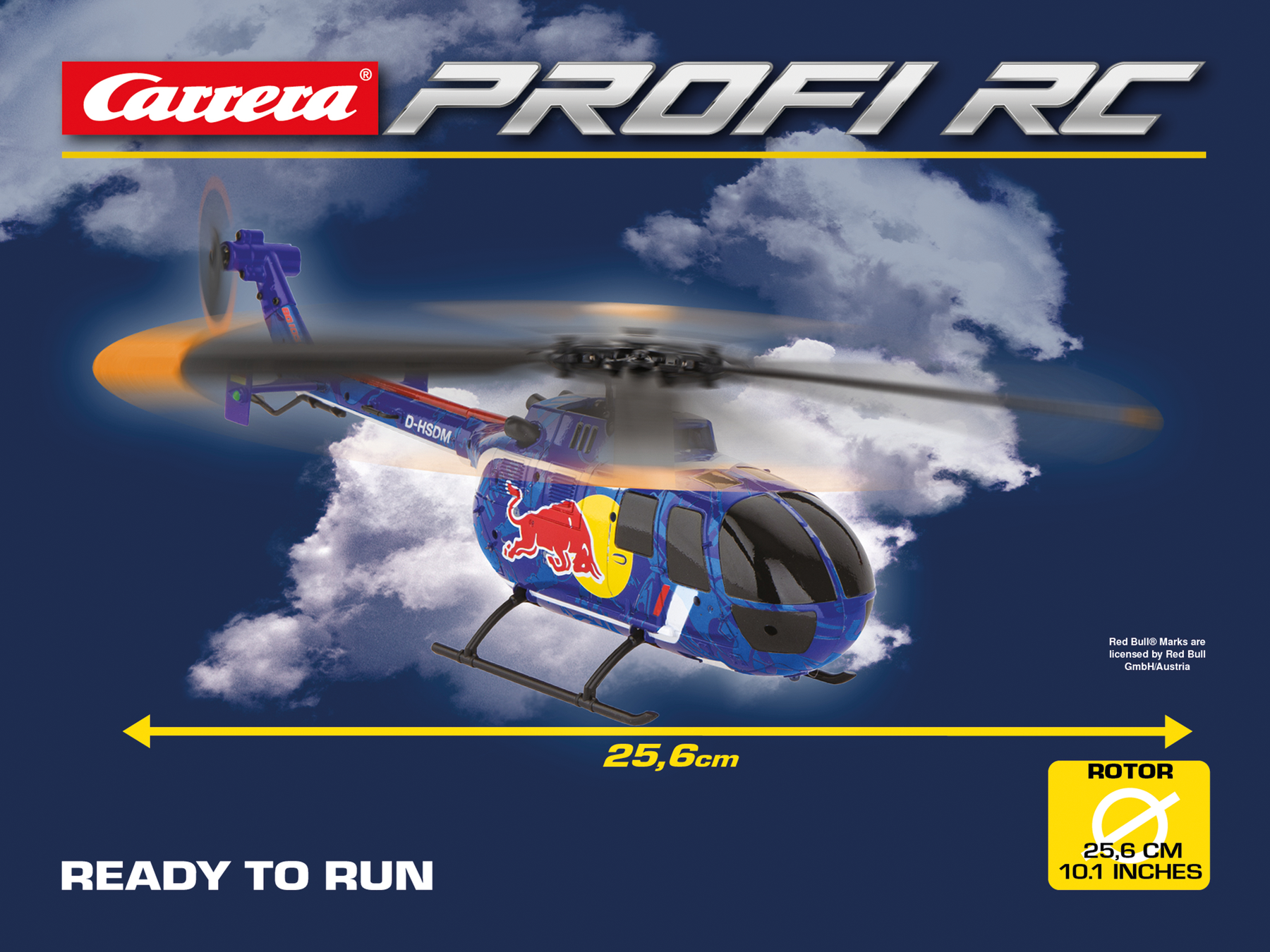 2,4GHz Red Bull BO 105 C - Carrera Profi RC