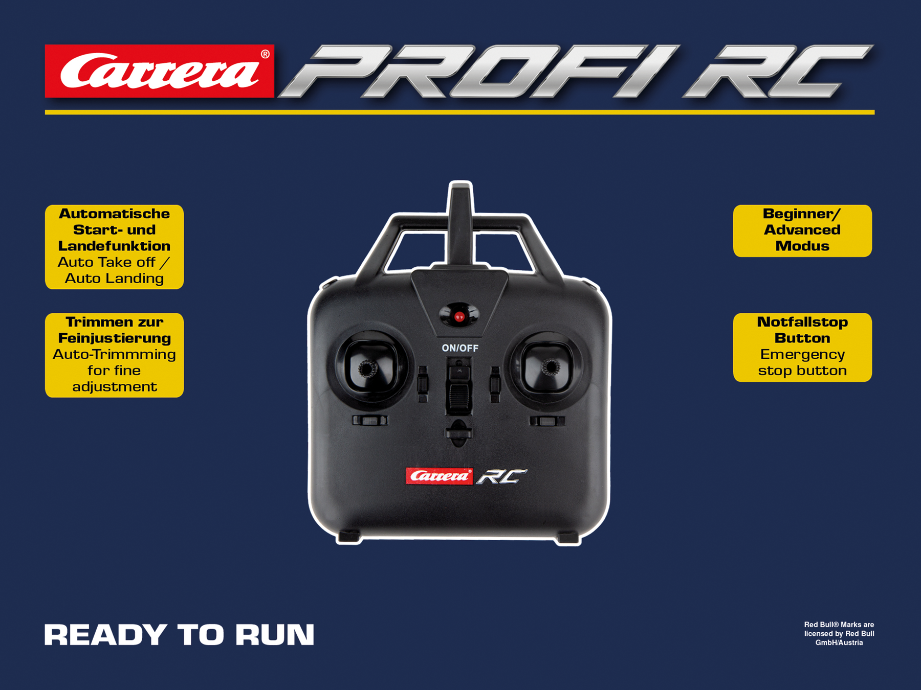 2,4GHz Red Bull BO 105 C - Carrera Profi RC