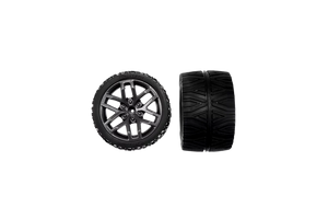 2 rear wheels with rims
