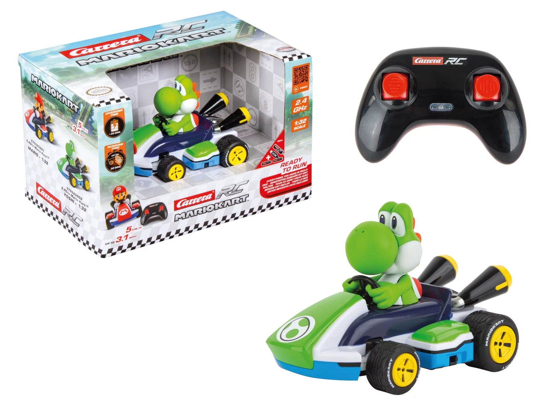 2,4GHz Mario Kart™ Race Kart 1:32, Yoshi