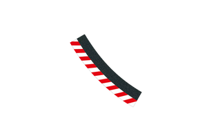 Outside Shoulder for curve 3/30° (6), end piece (2)