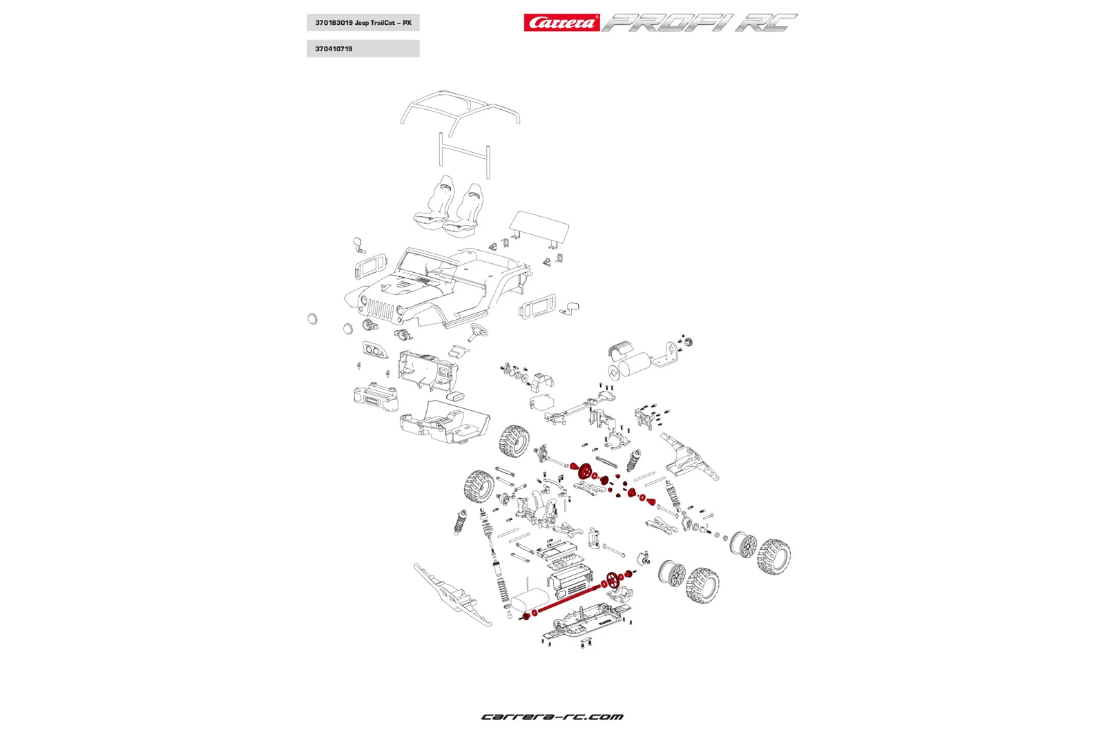 Upgrade Kit Metallgetriebe (2x 370410200 metall version + 370410201 metall version) - Profi RC