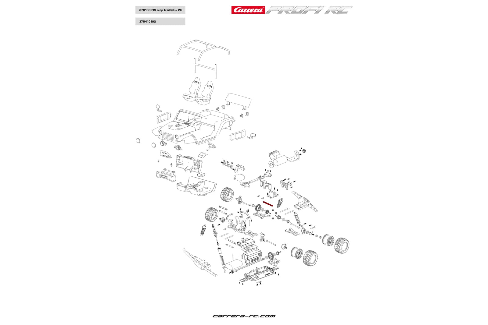 Spurstangen hinten 2 Stk. - Profi RC