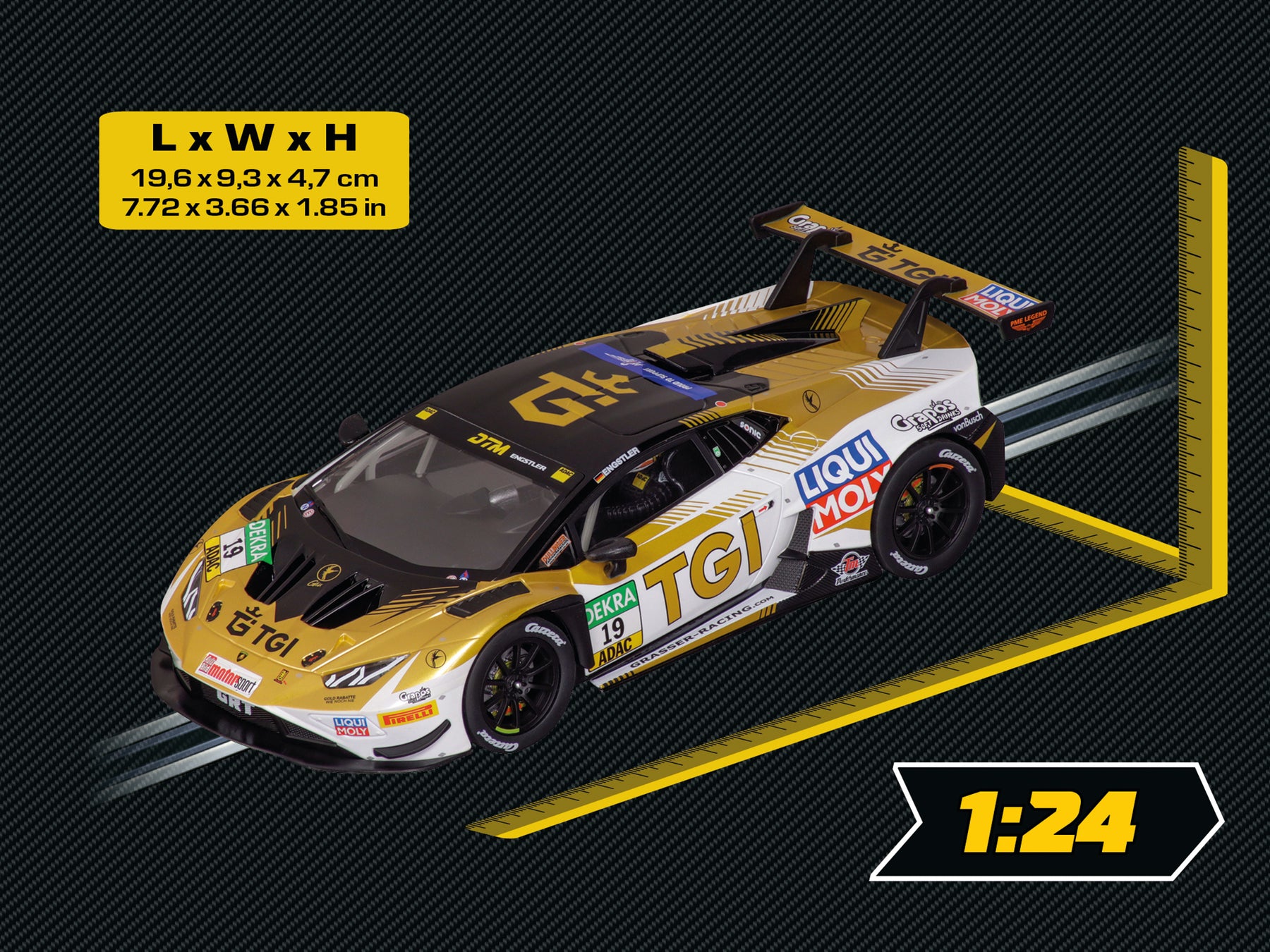 Lamborghini Huracán GT3 Evo2 "GRT Grasser Racing, No.19" DTM 2025