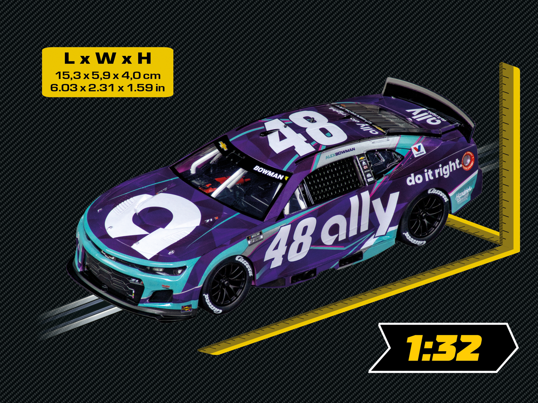 NASCAR Camaro NextGen ZL1 „Hendrick Motorsports, Alex Bowman, 2.48" szám,48"2026-os szezon”
