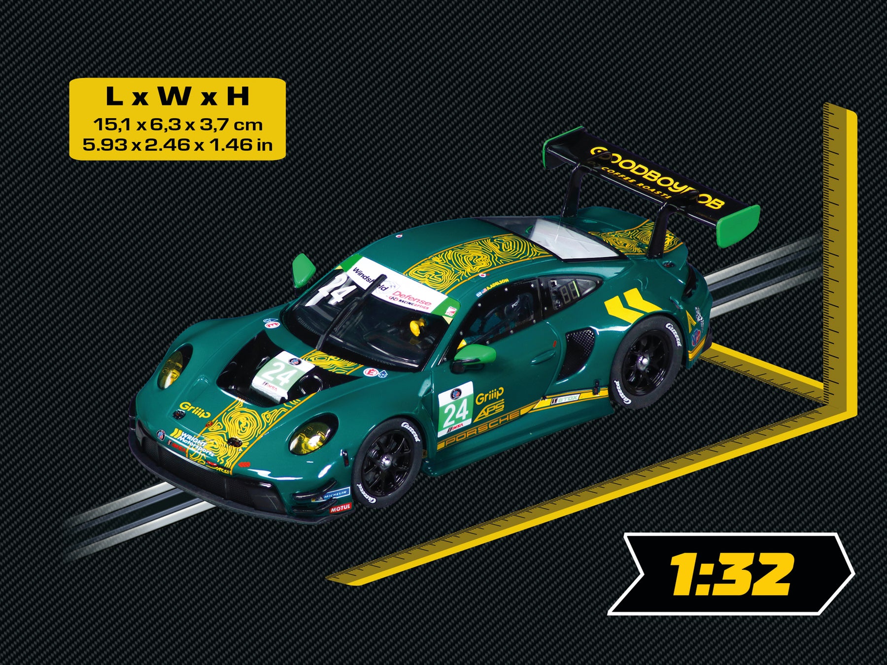 Porsche 911 GT3 R "Wright Motorsports, No.24"