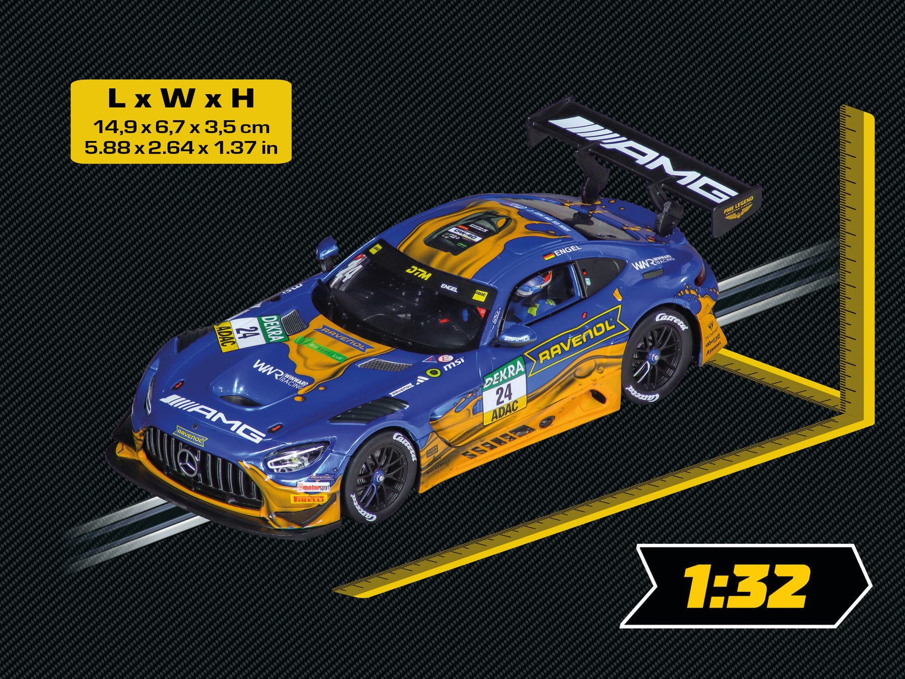 Mercedes-AMG GT3 Evo „Mercedes-AMG Team Winward, č.24" DTM 2025“