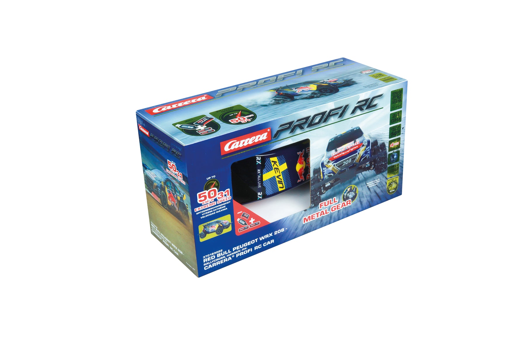 2,4GHz Red Bull Peugeot WRX 208 - Rallycross, Hansen -PX- Carrera Profi RC