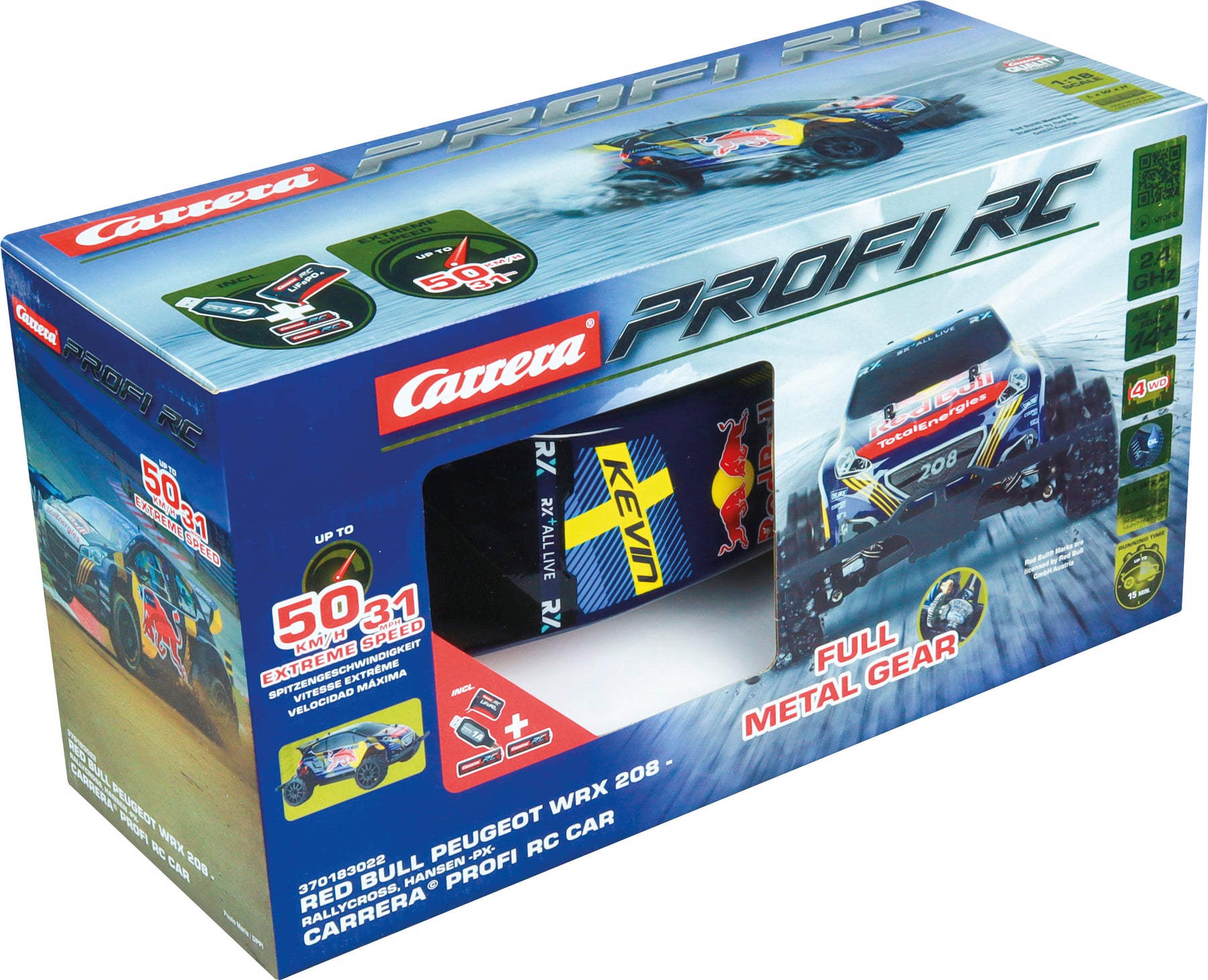 2,4GHz Red Bull Peugeot WRX 208 - Rallycross, Hansen -PX- Carrera Profi RC