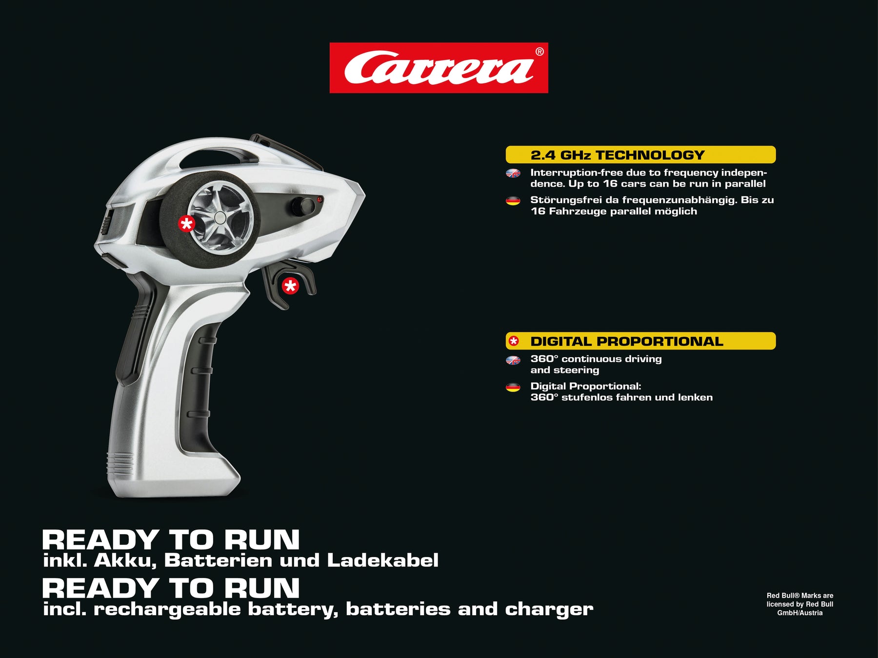 2,4GHz Red Bull Peugeot WRX 208 - Rallycross, Hansen -PX- Carrera Profi RC