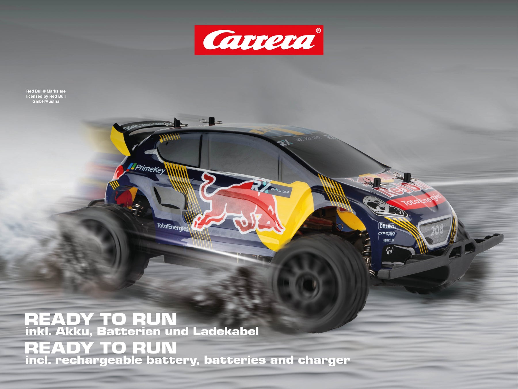 2,4GHz Red Bull Peugeot WRX 208 - Rallycross, Hansen -PX- Carrera Profi RC