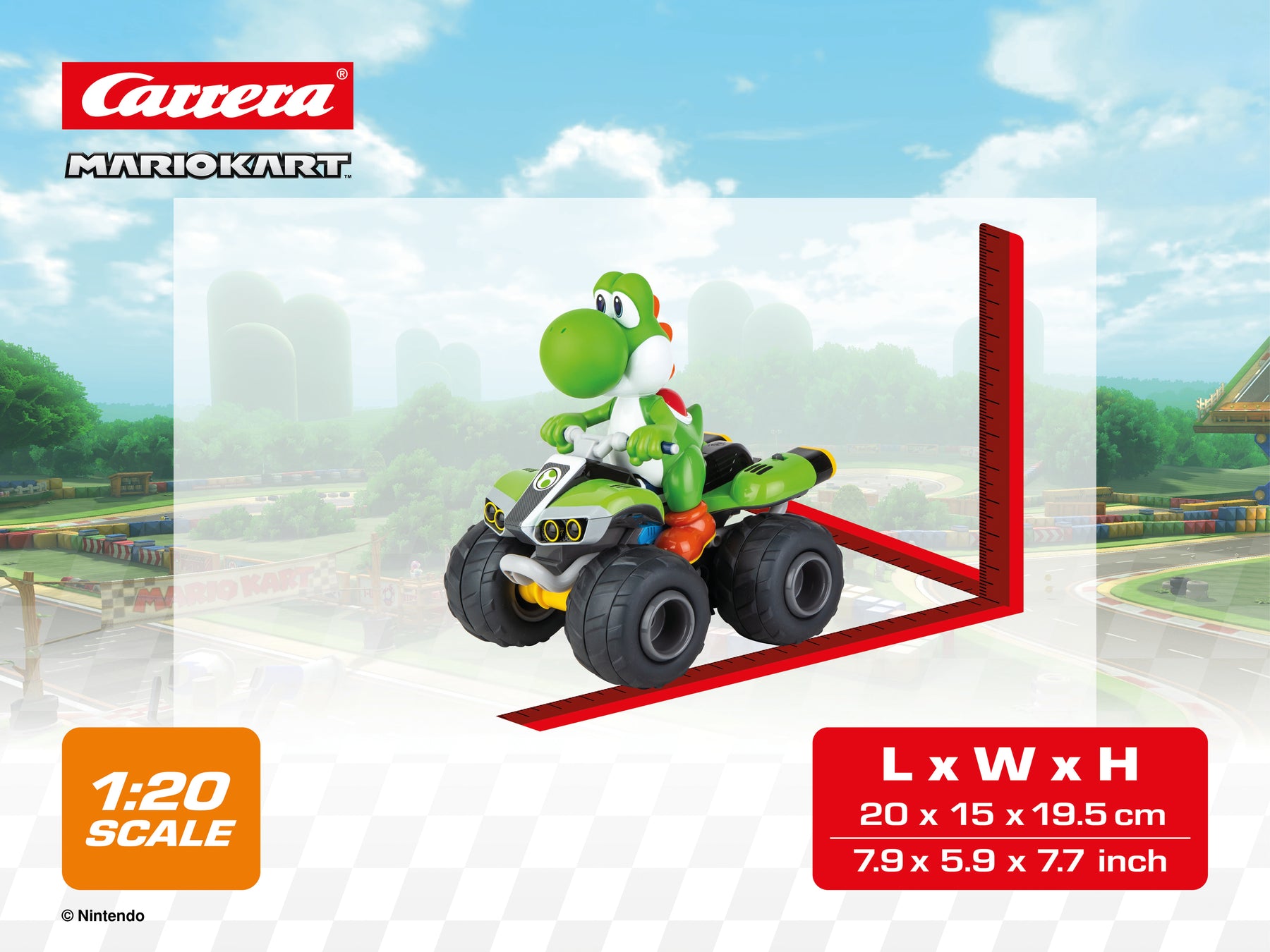2,4GHz Mario Kart™,  Yoshi - Quad