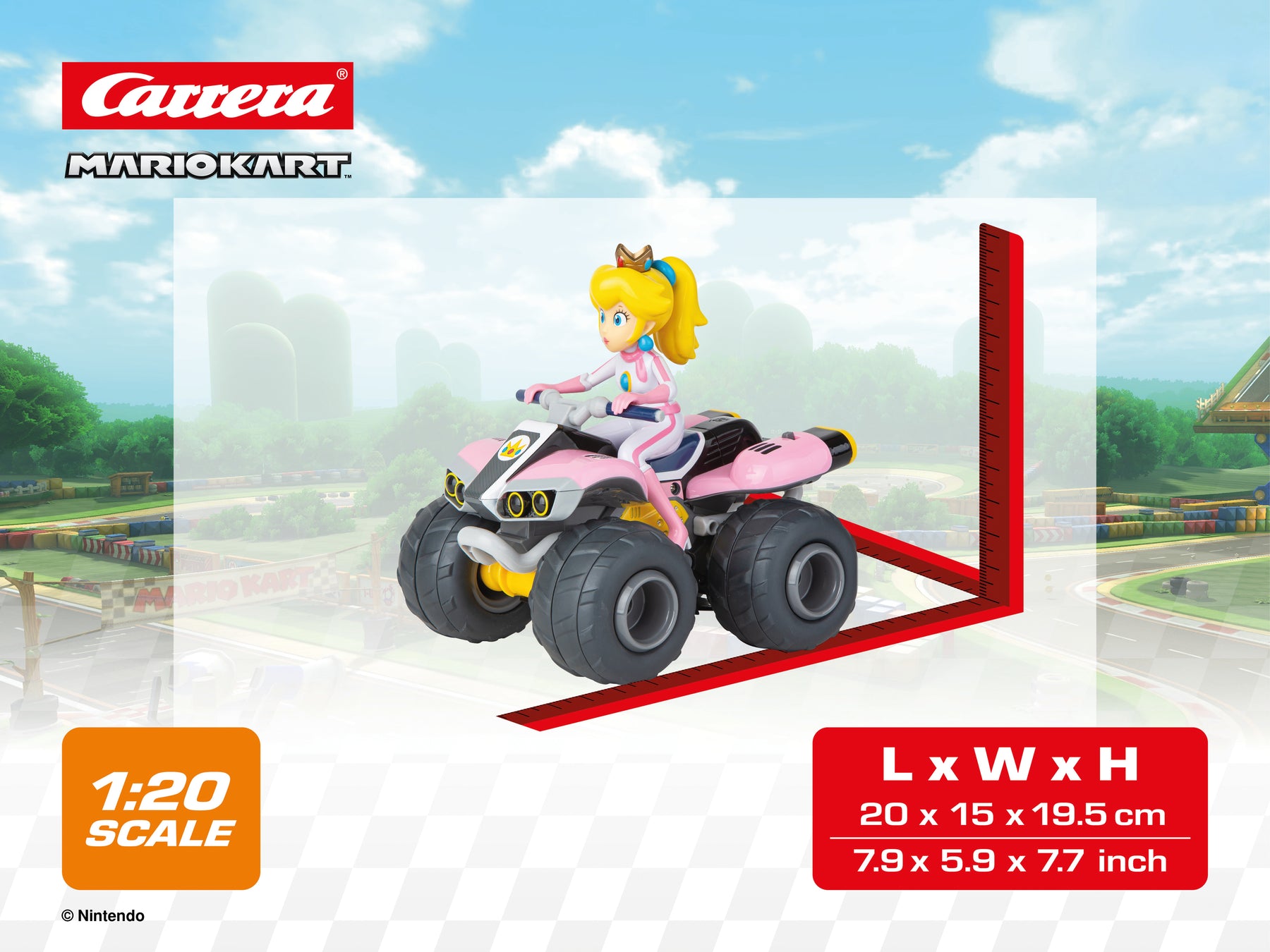 2,4GHz Mario Kart™,  Peach - Quad