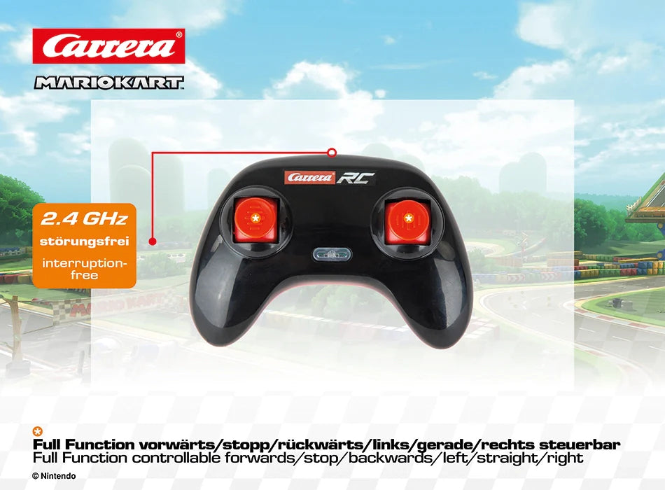 Carrera - 370162107X - 2,4GHz Mario Kart, Mario - Race Kart with Sound Carrera - 370162107X - 2,4GHz Mario Kart, Mario - Race Kart with Sound