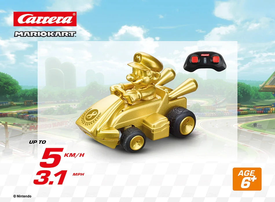 2.4GHz Mario Kart (TM) Mini RC, Mario - <tc>Go</tc>ld (Paperbox)