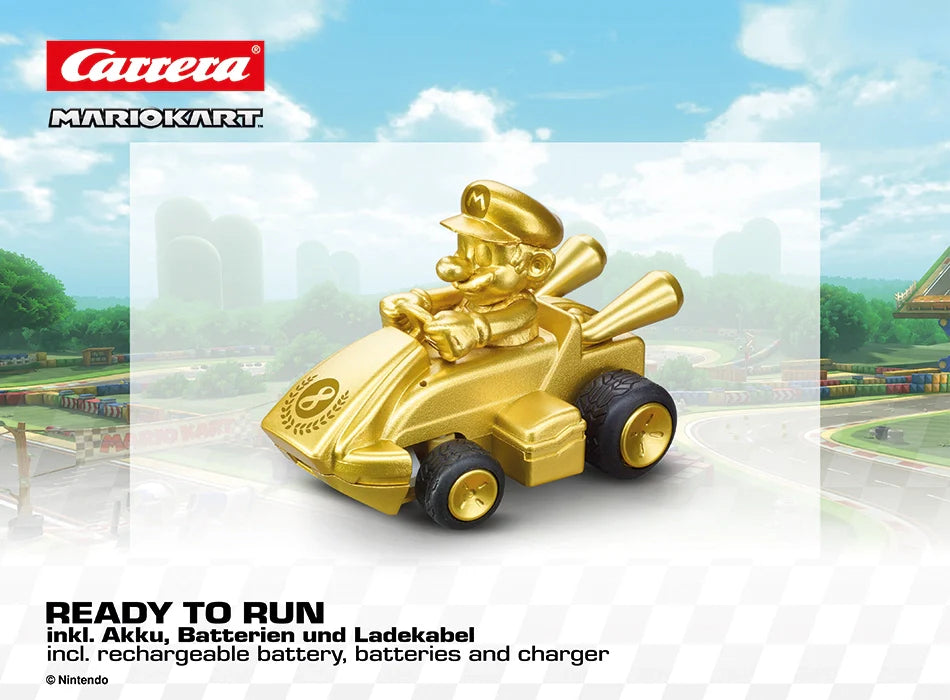 2.4GHz Mario Kart (TM) Mini RC, Mario - <tc>Go</tc>ld (Paperbox)