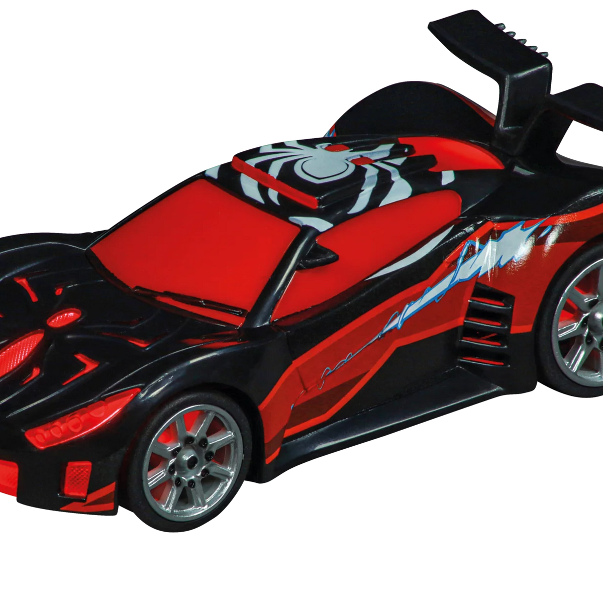 Circuit Voiture Spider-Man Speed Shifter Carrera - Longueur 4,9 M, 2 Véhicules Inclus, à Partir De 6 Ans, Bleu