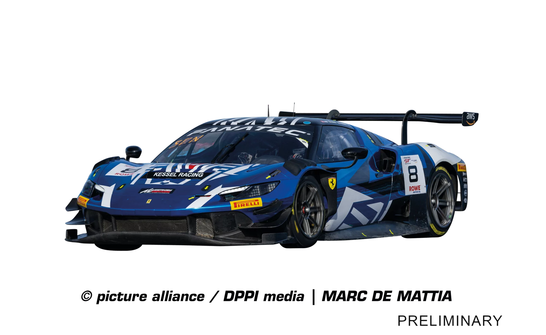 Ferrari 296 GT3 «Kessel Racing, No.8« 24H Spa 2024