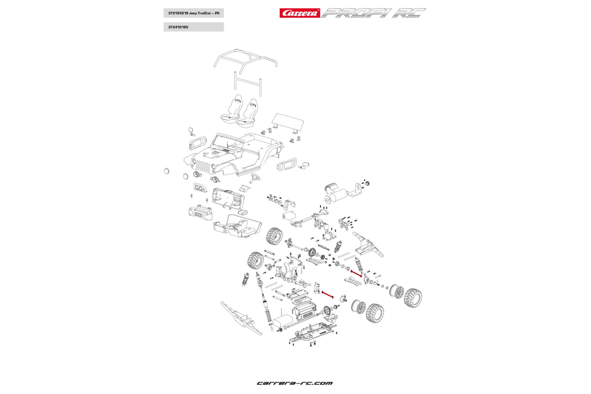 Antriebsknochen vorne/hinten - Profi RC