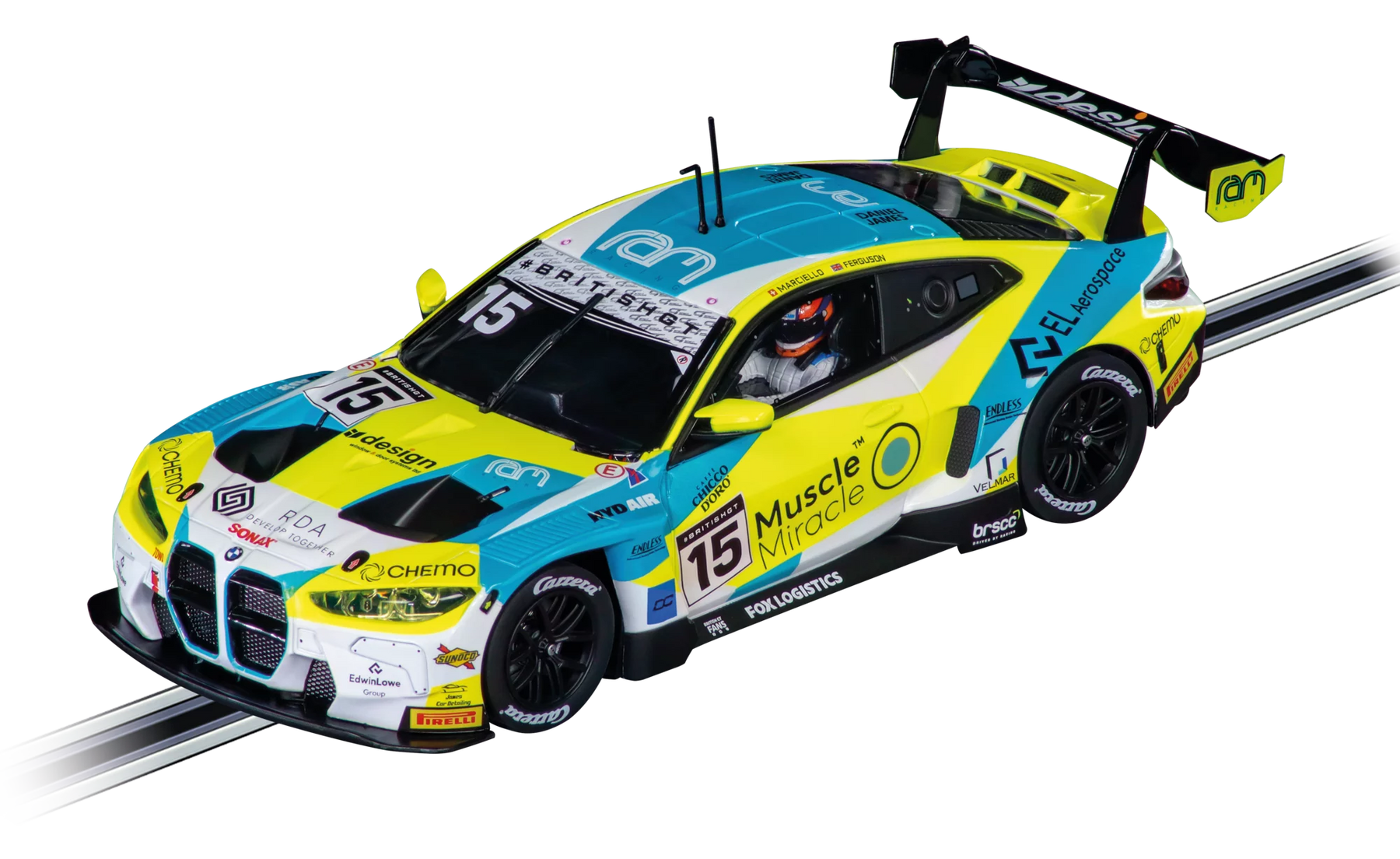 BMW M4 GT3 "RAM Racing, No. 15" British GT 2024