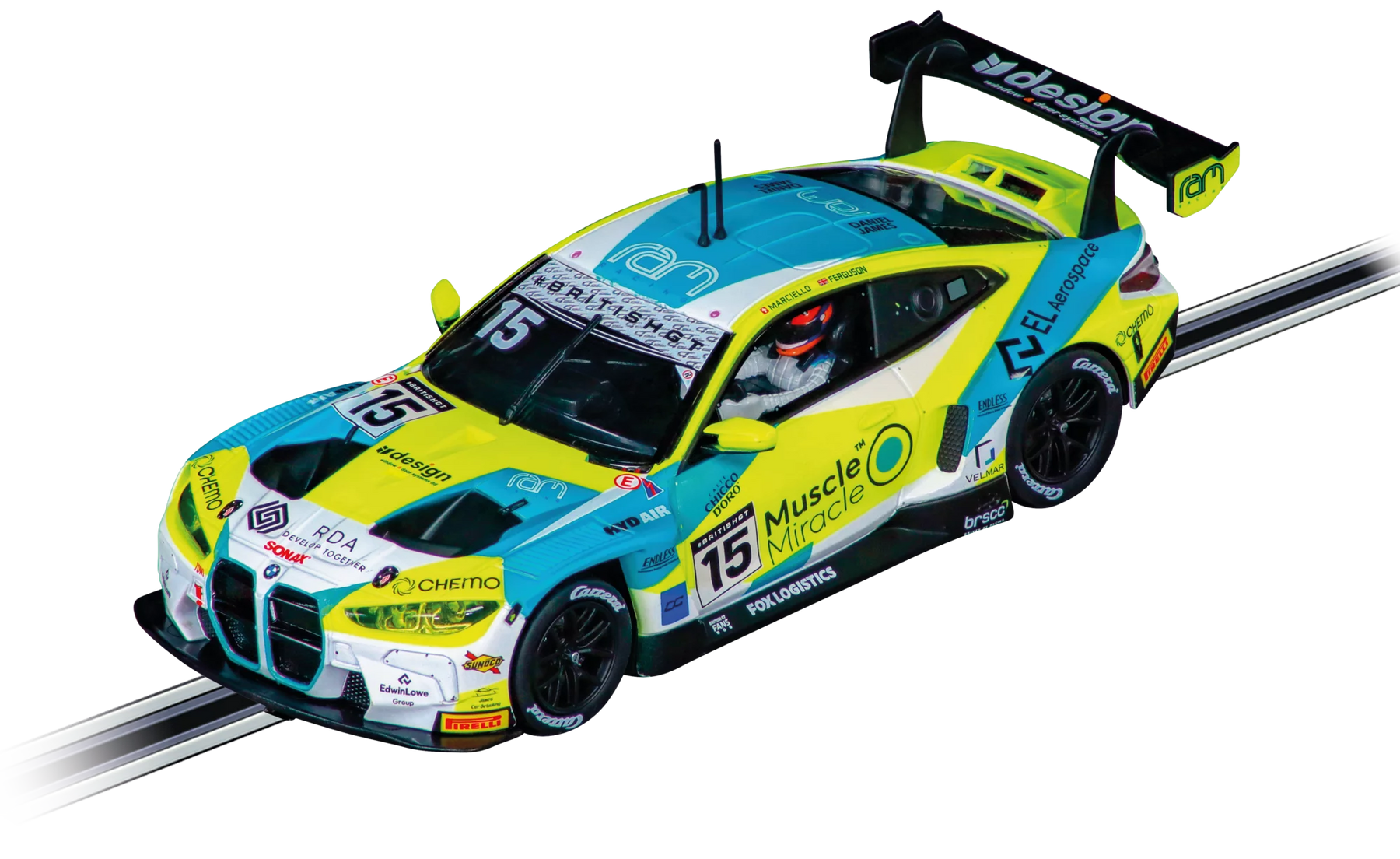 BMW M4 GT3 "RAM Racing, No. 15" British GT 2024