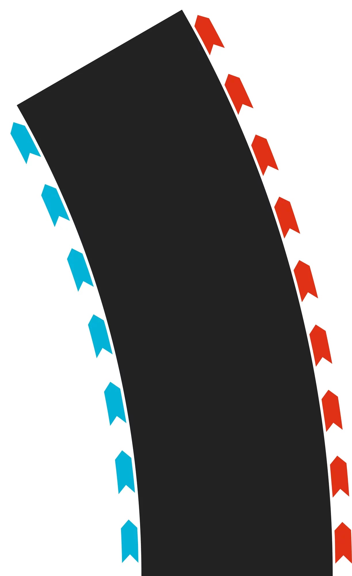 Curves Radius 2 30° (2x L, 2x R)