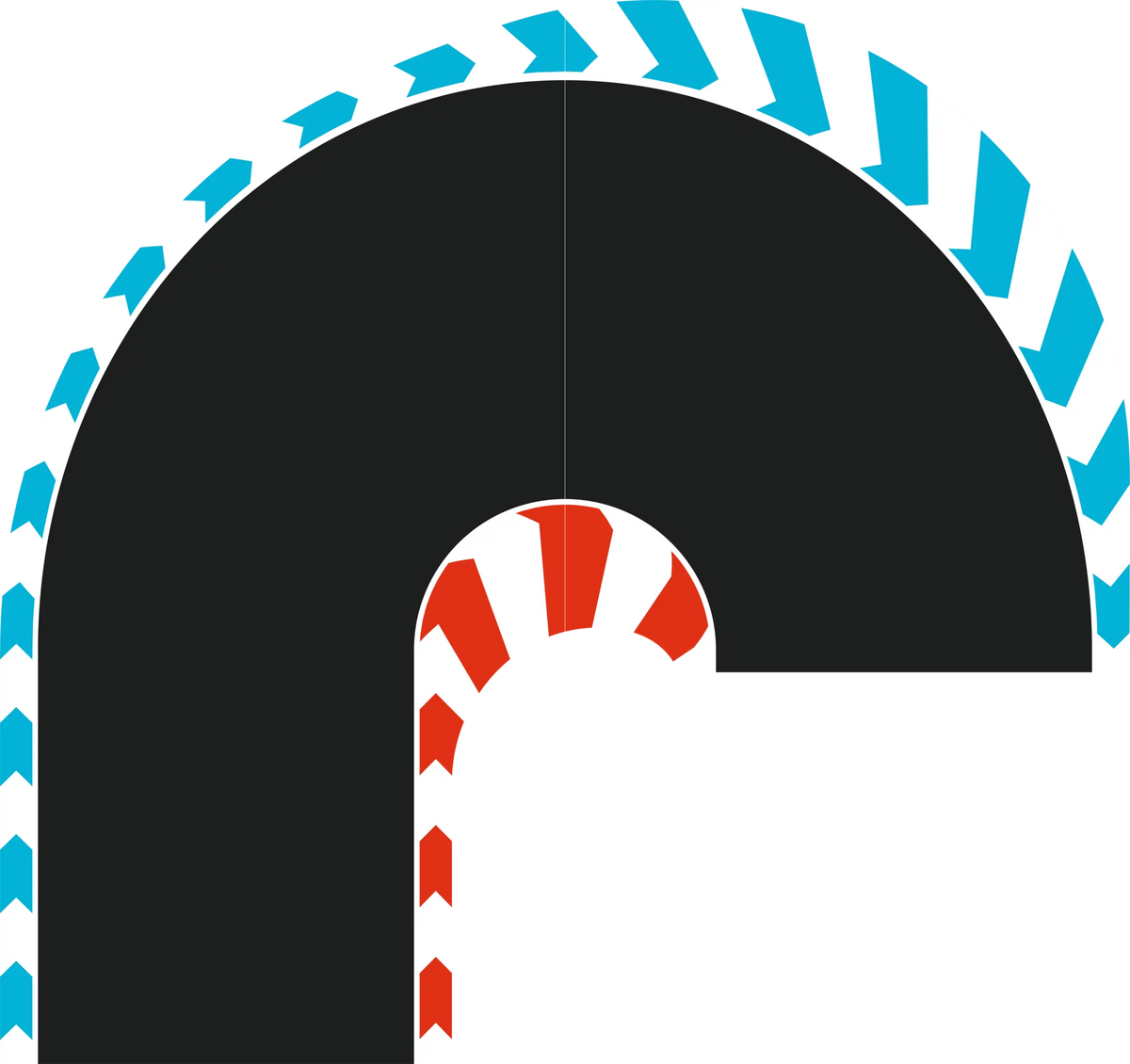 Haarnadelkurve 180° L/R