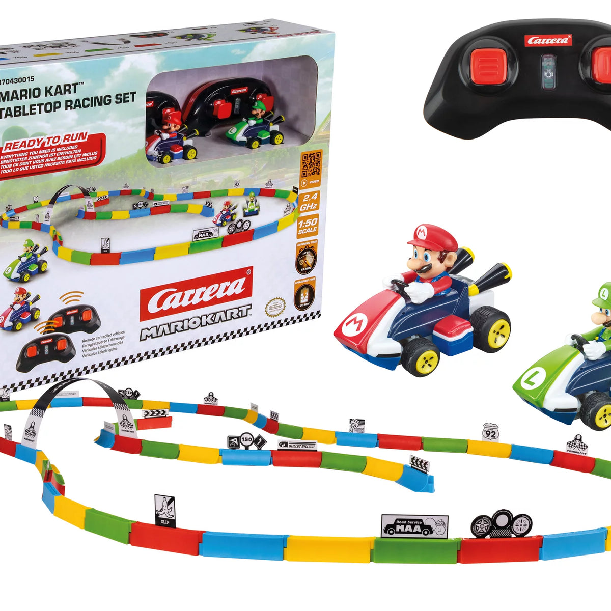 2.4GHz Mario Kart™ Tabletop Racing Set - Mario & Luigi