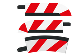 Innenrandstreifen für Steilkurve 1/30° (6), Endstücke (2)