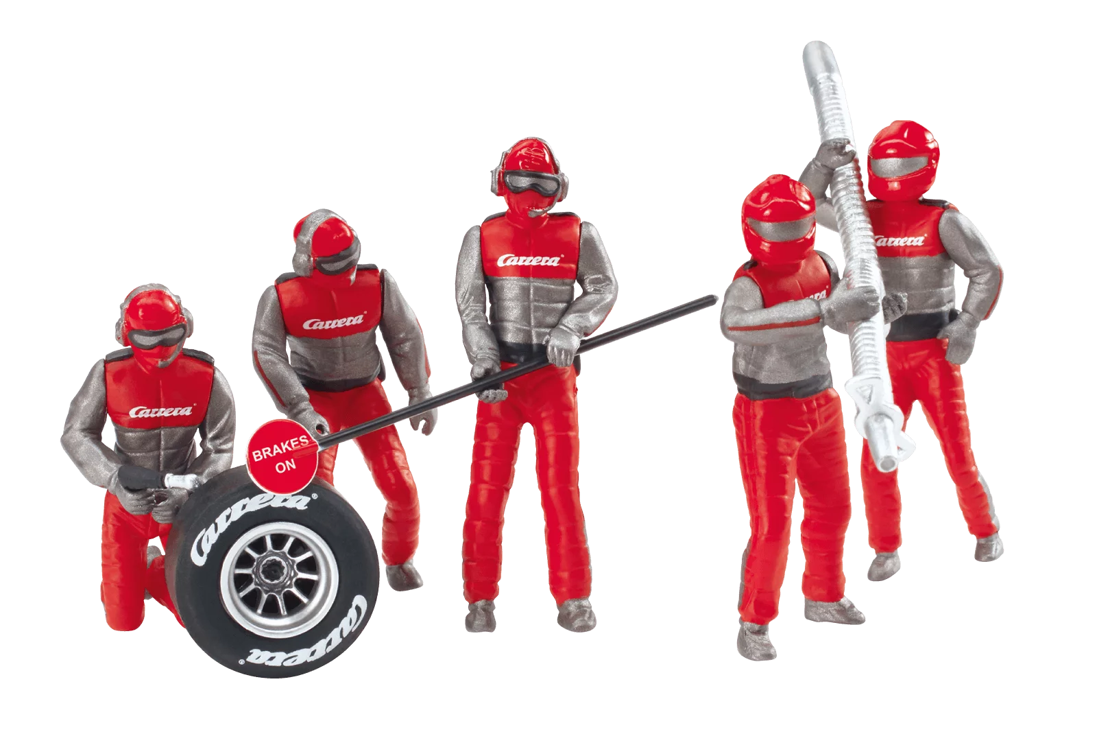 Figurensatz Mechaniker, Carrera Crew rot