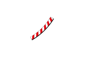 Inside Shoulder for high banked curve 3/30° (6), end piece (2)