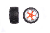 2 hintere Reifen mit Felge #142033