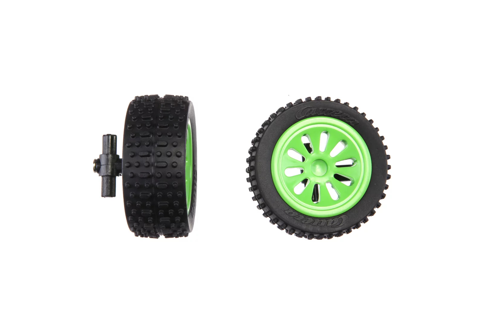 2 Vorderräder (Reifen+Felge) + Radaufhängung für Green Wheeler II (201054)