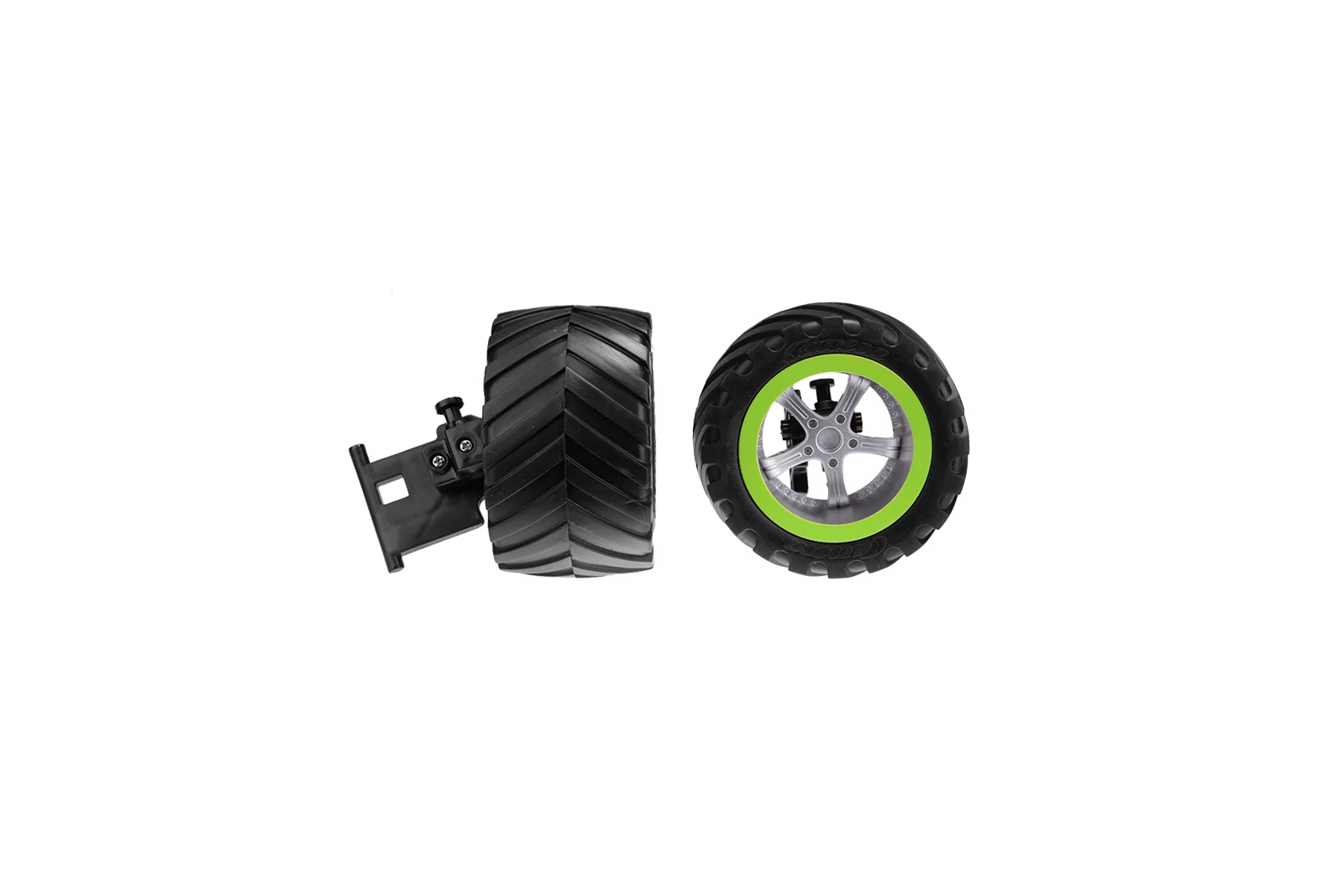 2 Vorderreifen mit Lenkachse für Green Splash (370142024, 370142019)