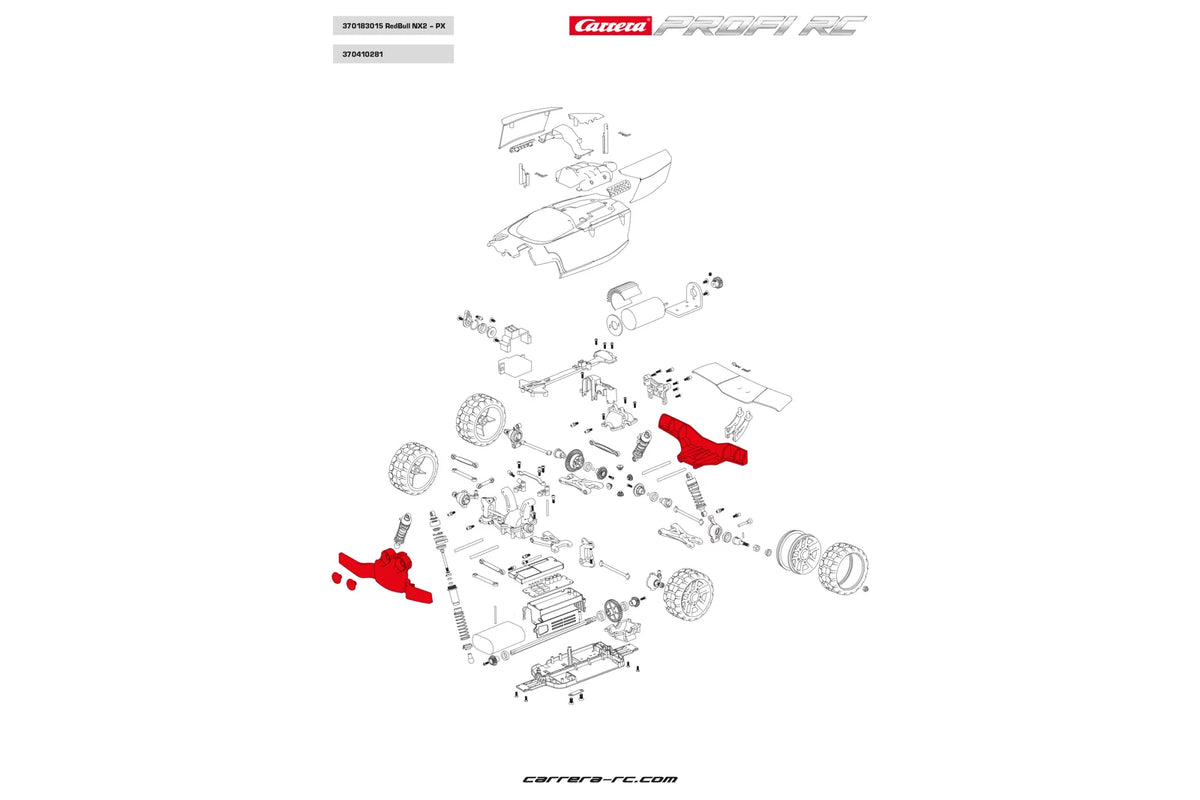 Front & Rear Bumper für Red Bull NX2 (183008)