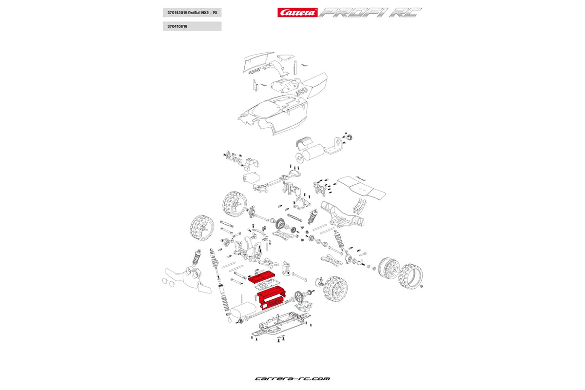 Batteriefach incl. Schrauben - Profi RC
