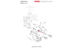 2x exterior Differential gear wheel/2x Motor shaft driver/2x Ball bearings/2x screws - Profi RC
