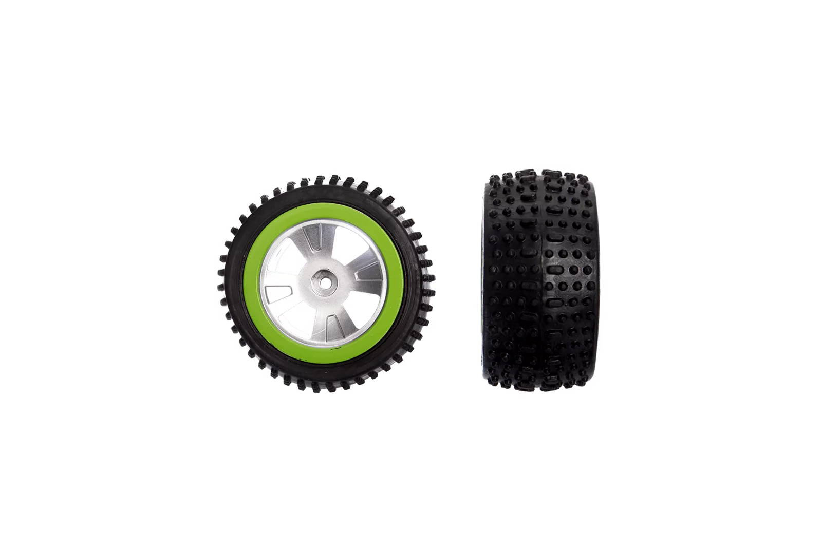 2 hintere Reifen mit Felge für Green Cobra 3 (370201024)