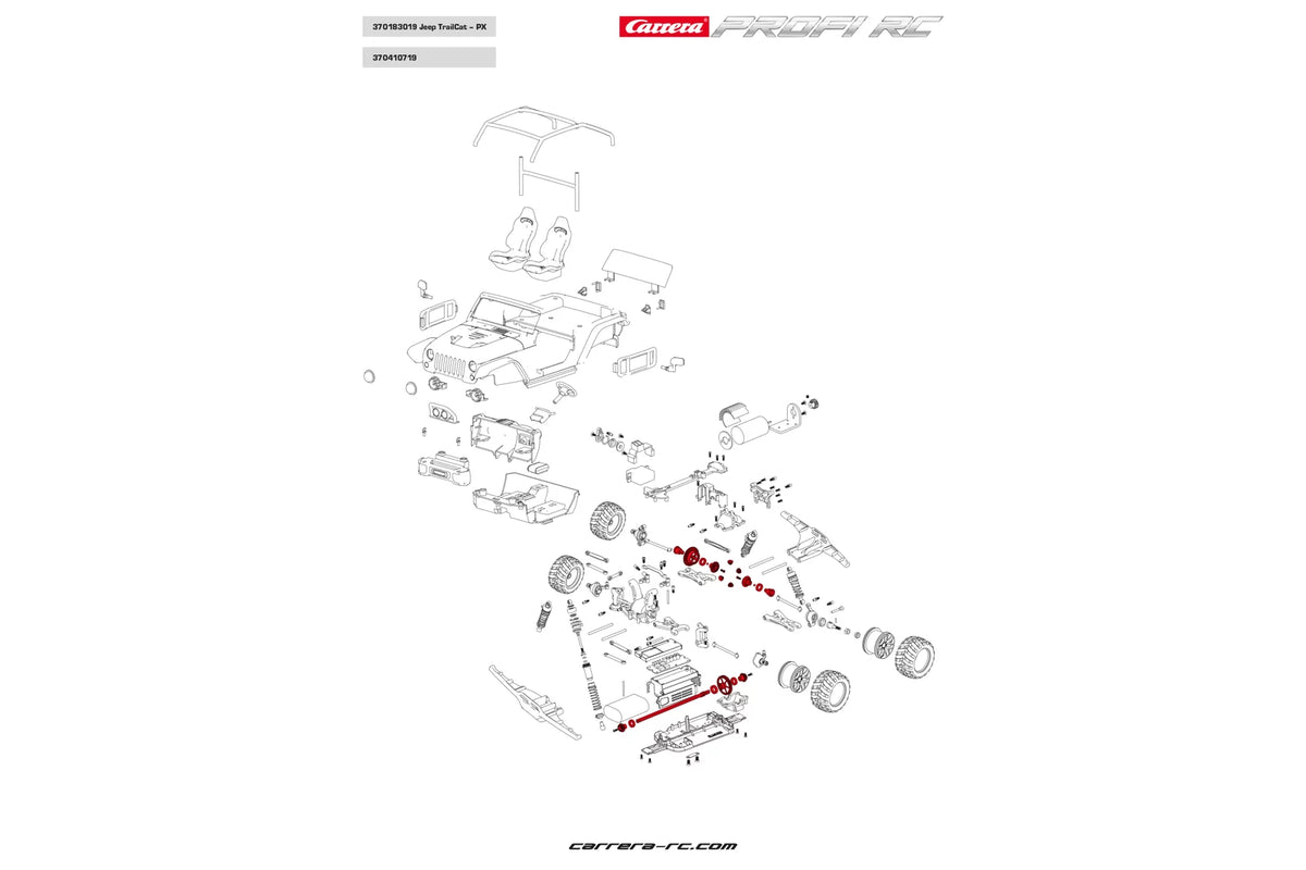 Upgrade Kit Metallgetriebe  (2x 370410200 metall version + 370410201 metall version) - Profi RC