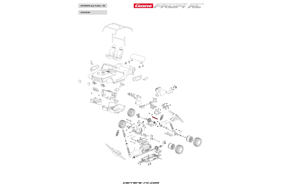 Spurstangen hinten 2 Stk. - Profi RC