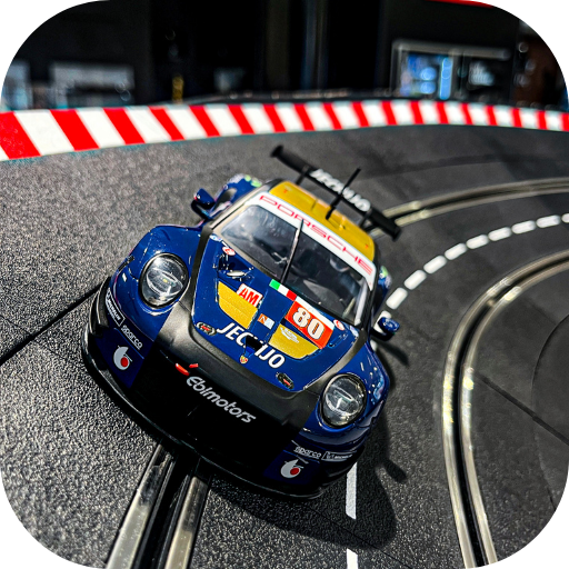 Die Autos und Schienen im perfekten Verhältnis