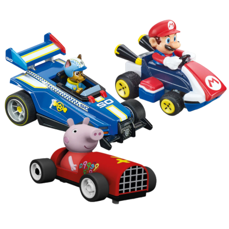 Car racing track for children with popular brands and licenses