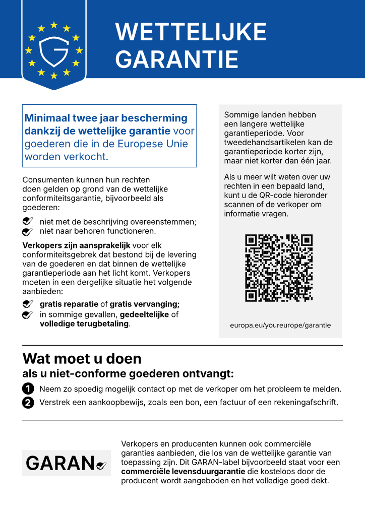 Wettelijke garantie